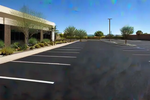 New asphalt construction in Tempe, AZ