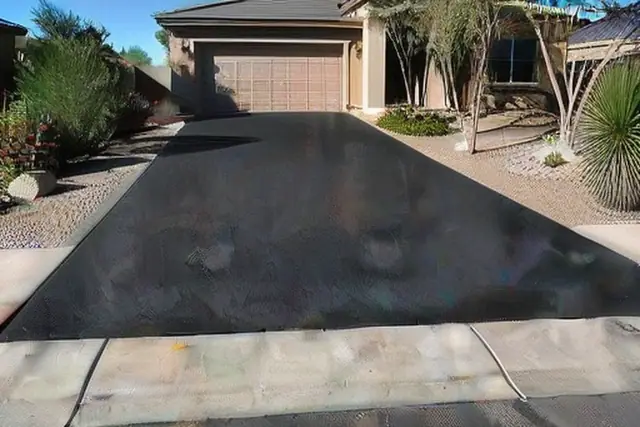 Residential driveway paving in Tempe, AZ