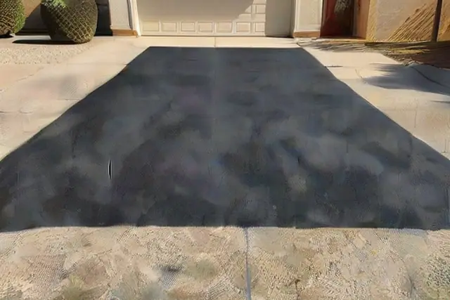 Stable asphalt base beneath surface cracks in Tempe, AZ