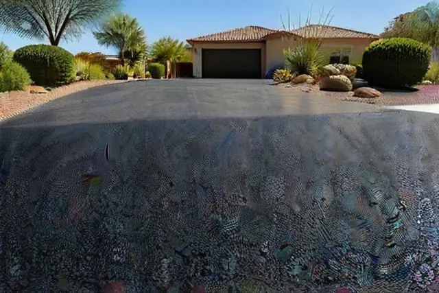 Uv Faded and oxidized asphalt in Tempe, AZ